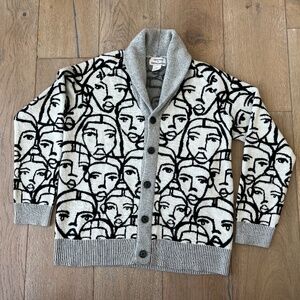 NORDSTROM by Christina Martinez -Mens  Faces Cardigan sweater Sz M
